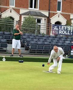 Kevin bowling at Leamington