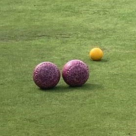 Two pink bowls close to the jack